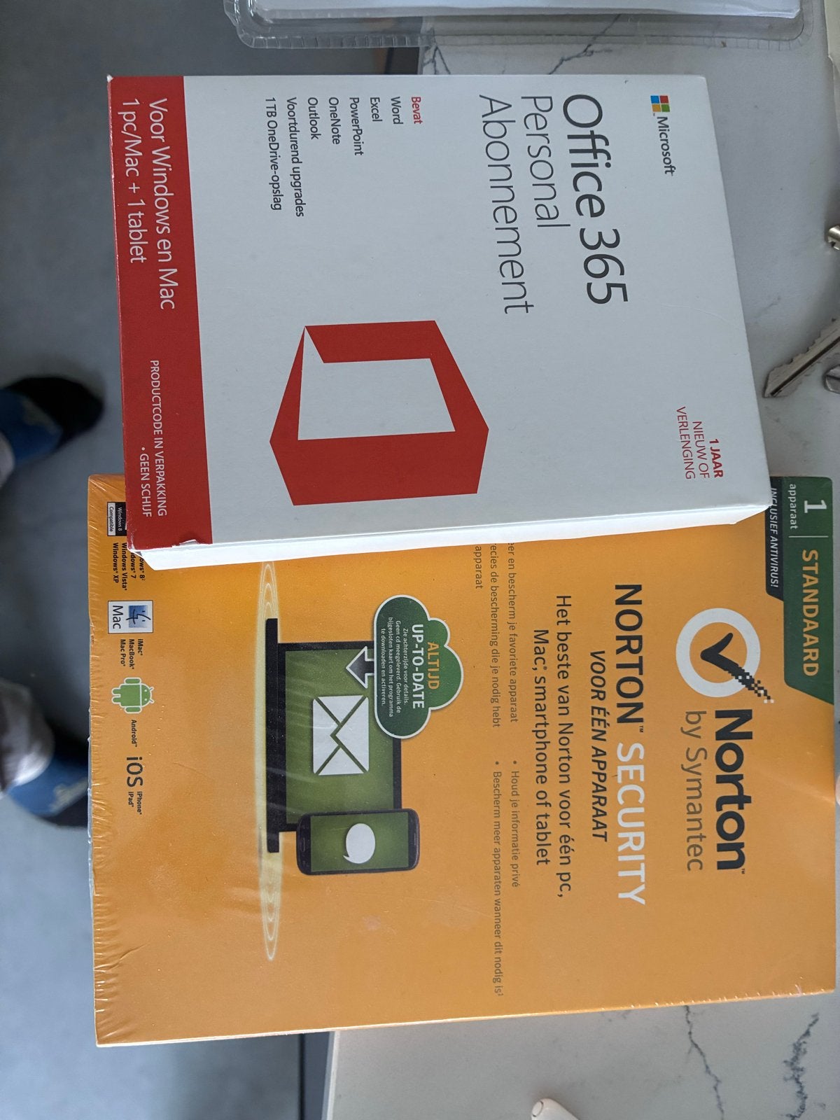 Microsoft Office 365 Personal & Norton Security Bundel, Ophalen of Verzenden, Nieuw, MacOS