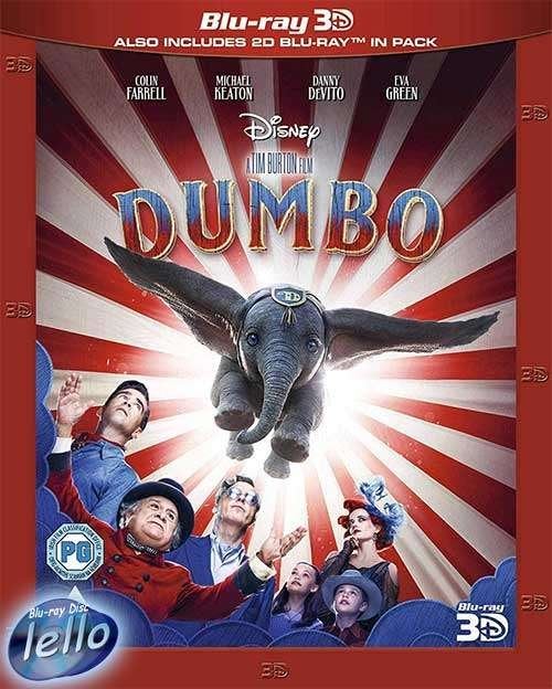 Blu-ray 3D: Disney's Dumbo (2019 Colin Farrell) SC 2DNLO, Ophalen of Verzenden, Nieuw in verpakking, 3D Blu-ray, Avontuur