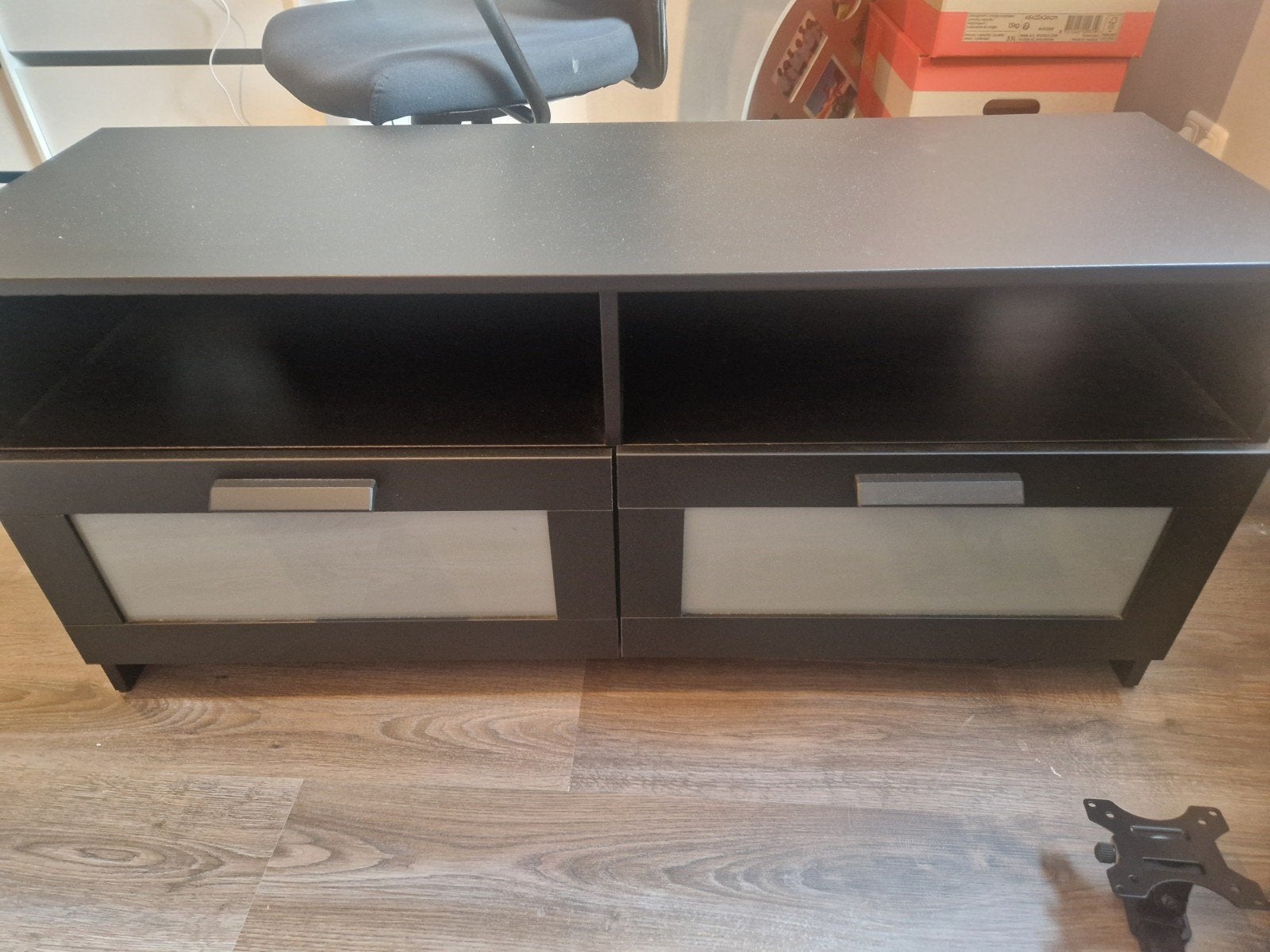 tv kast lbh 120cm x 41 cm x 54 cm kleur zwart/bruin, Ophalen, 25 tot 50 cm, 100 tot 150 cm, Minder dan 100 cm