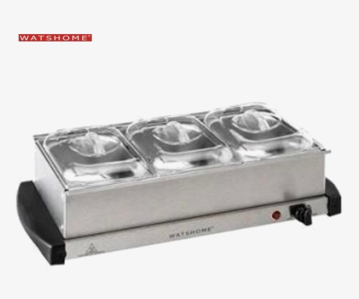 WatsHome Chafing Dish - 3x 1.5L - RVS Warmhoudschaal, Huis en Inrichting, Ophalen, Zo goed als nieuw