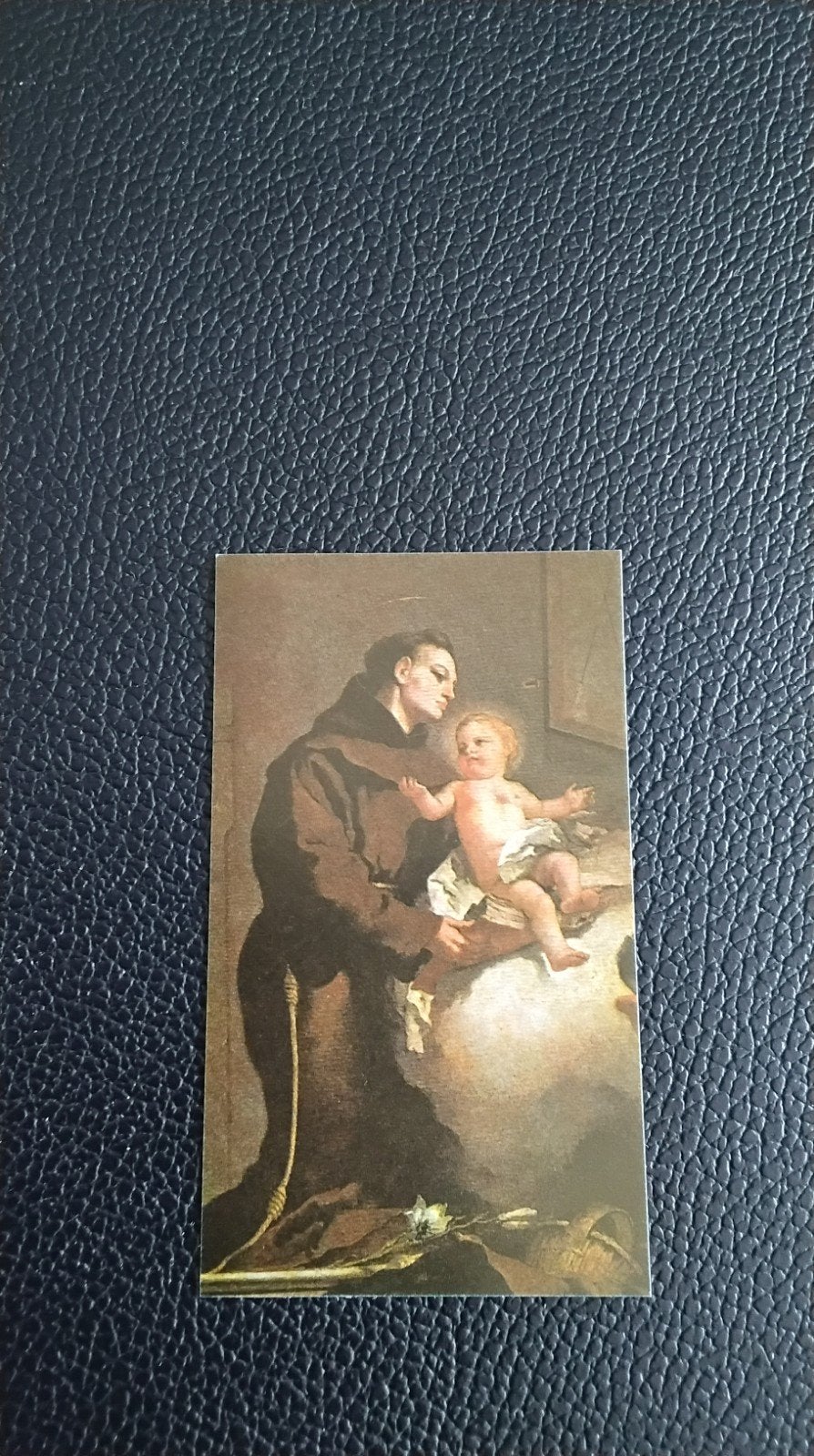 Heiligenkaartje Antonius van Padua met Jezuskind, Verzamelen, Religie, Ophalen of Verzenden, Gebruikt, Kaart of Prent, Christendom | Katholiek