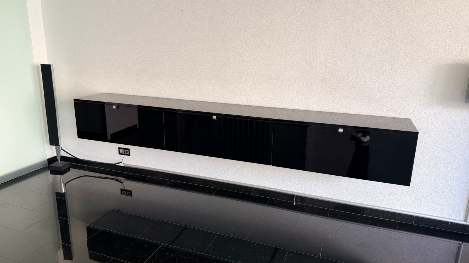 Interlubke design tv meubel zwart hoogglans, Huis en Inrichting, Ophalen, Overige materialen, Design, Zo goed als nieuw