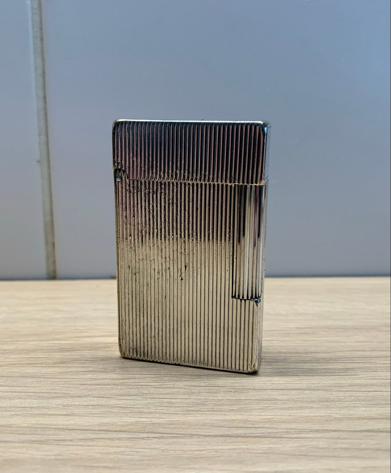 Vintage S.T. Dupont Aansteker - Made in France zilver, Ophalen, Gebruikt, Aansteker