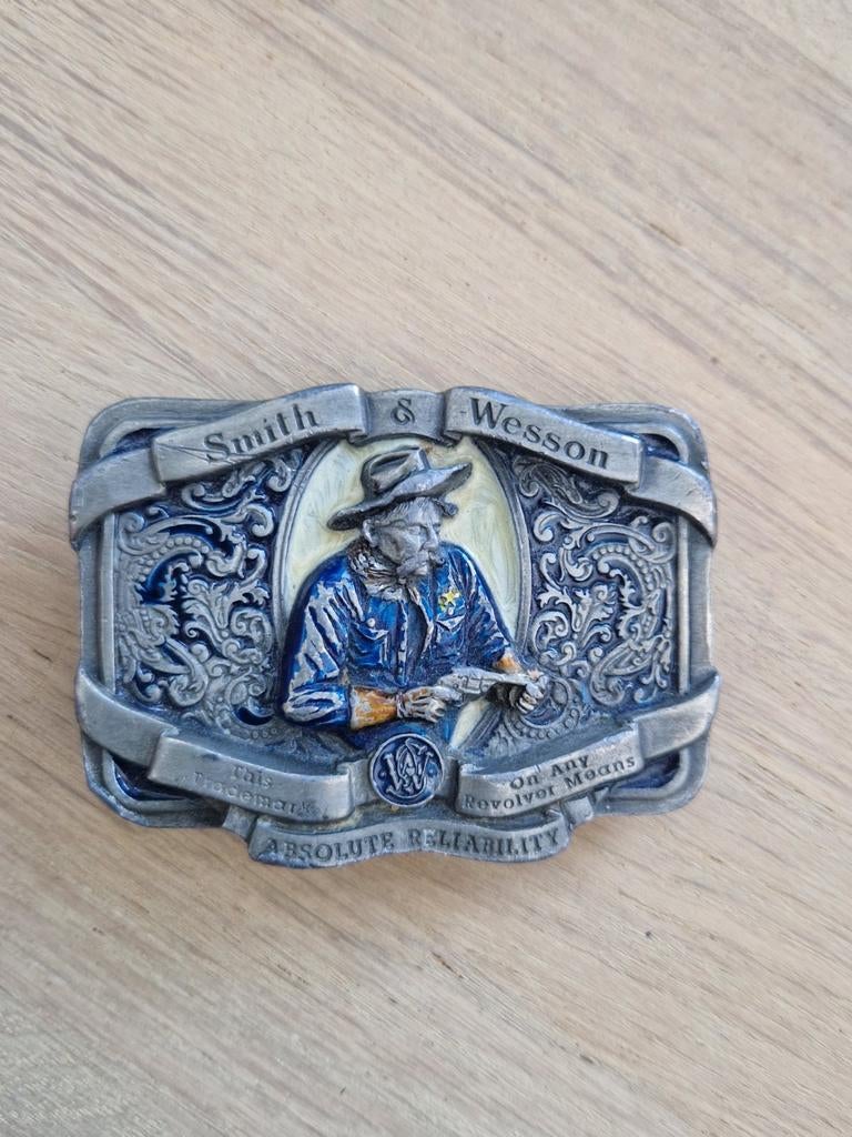 Vintage Smith & Wesson Riemgesp - Western Stijl, Antiek en Kunst, Ophalen of Verzenden