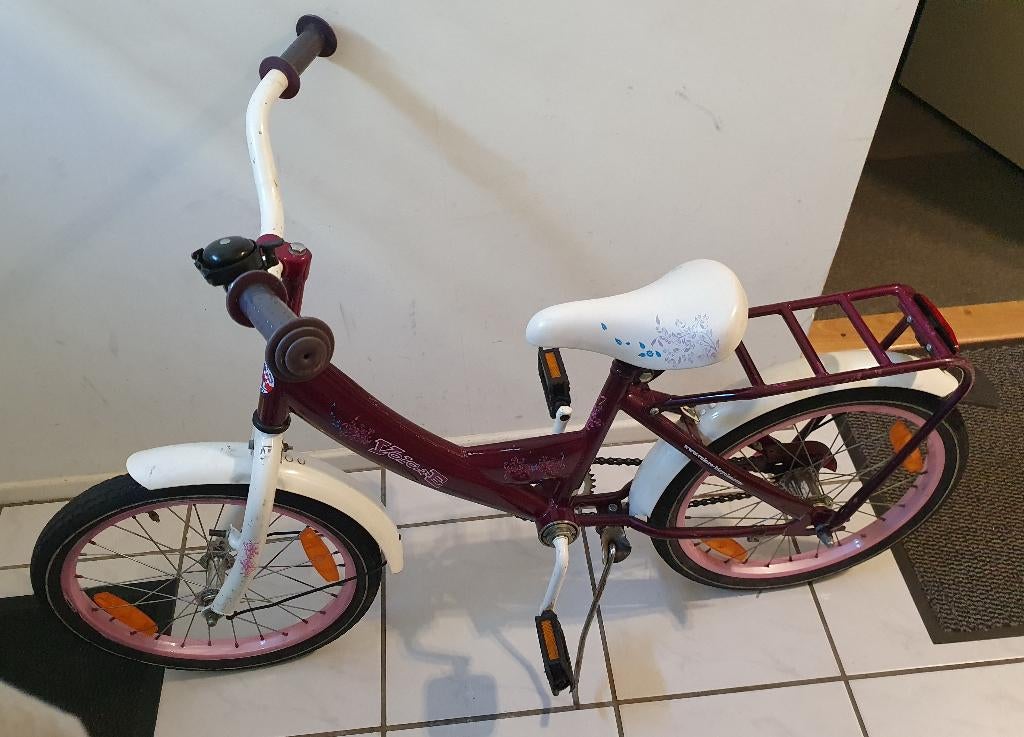 meisjesfiets 16 en 18 inch, Ophalen, Terugtraprem, Zijwieltjes, 16 tot 20 inch