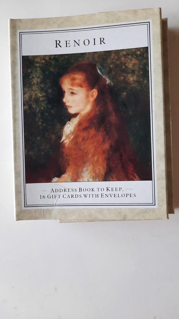 Renoir ansichtkaarten met enveloppen in boxje, Ophalen of Verzenden, 1980 tot heden
