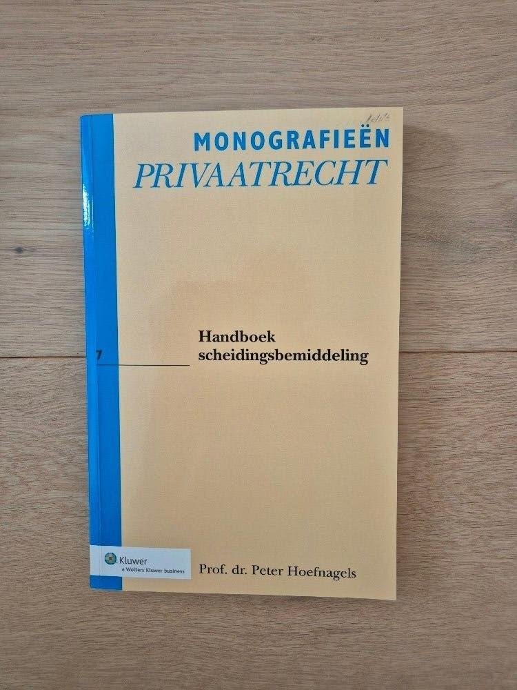 Handboek scheidingsbemiddeling, Ophalen of Verzenden, Zo goed als nieuw