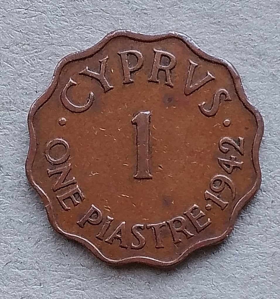 Cyprus, 1 piastre 1942, Ophalen of Verzenden, Overige landen, Losse munt