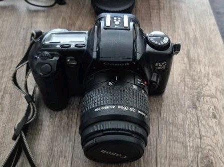 Canon EOS 1000 spiegelreflexcamera met 35-70mm lens, Ophalen of Verzenden, Gebruikt, Spiegelreflex, Canon