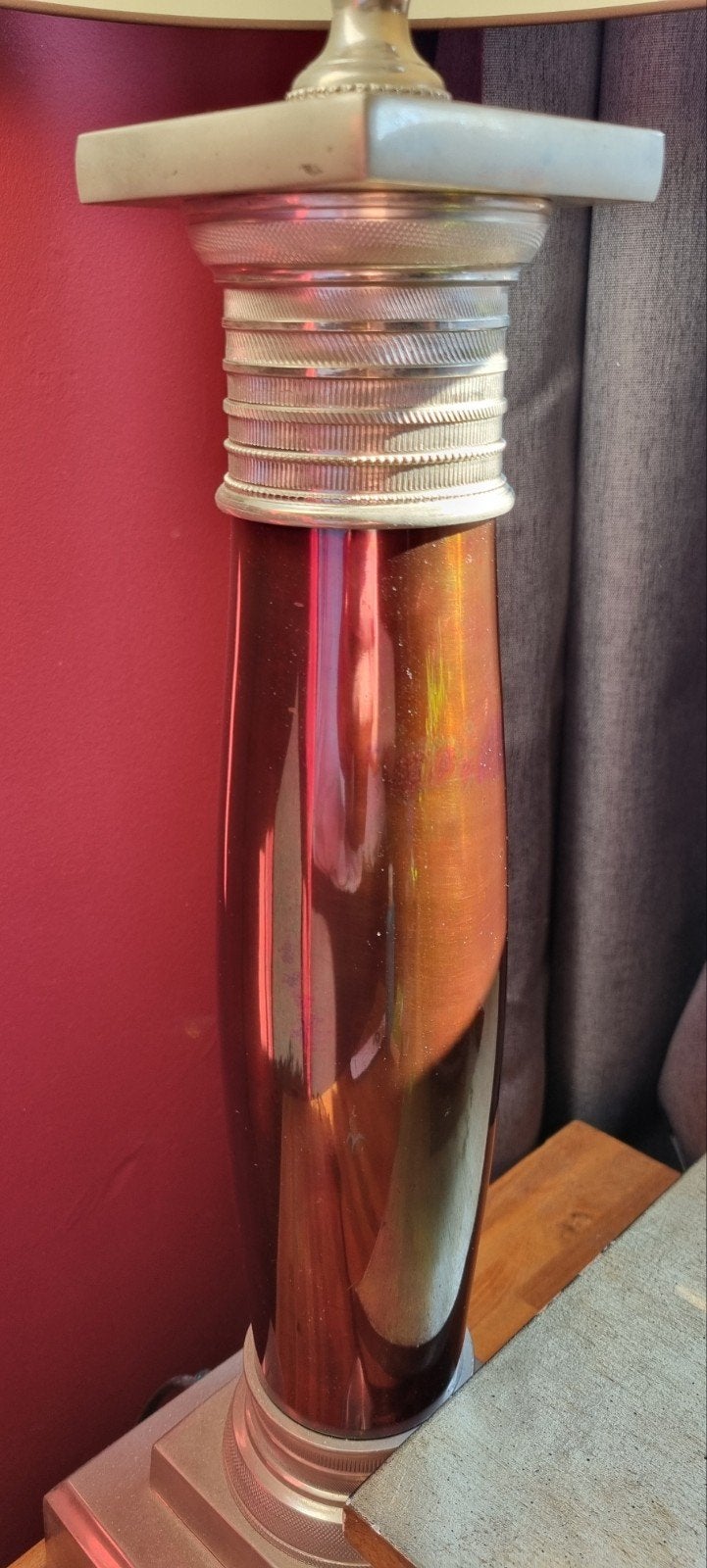 vintage lampenvoet origineel, oud verstelbare fitting, Met schakelaar, Overige merken, Meerkleurig, Ophalen of Verzenden