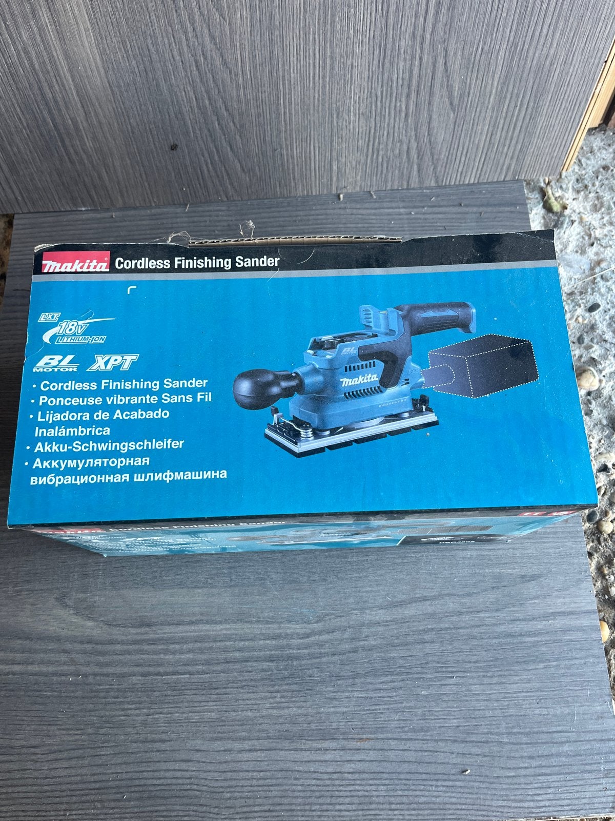 Makita DBO380Z Accu Vlakschuurmachine 18V (excl. accu), Ophalen of Verzenden, Nieuw, Minder dan 600 watt, Vlakschuurmachine