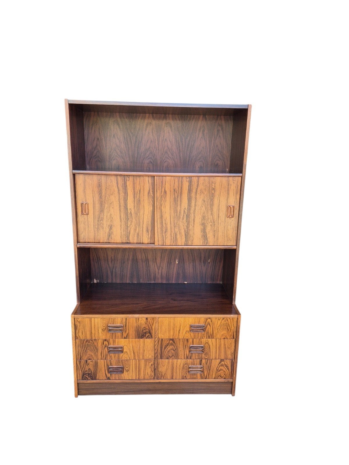 Vintage palissander buffetkast, highboard, Ophalen, Gebruikt, Met deur(en), 50 tot 100 cm