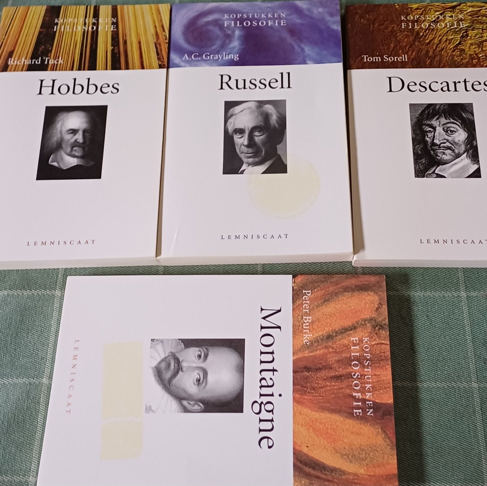Kopstukken Filosofie: Russell, Hobbes, Descartes, Montaigne, Ophalen of Verzenden, Zo goed als nieuw, Algemeen, A.C. Grayling, Richard Tuck, Tom Sorell, Peter Burke