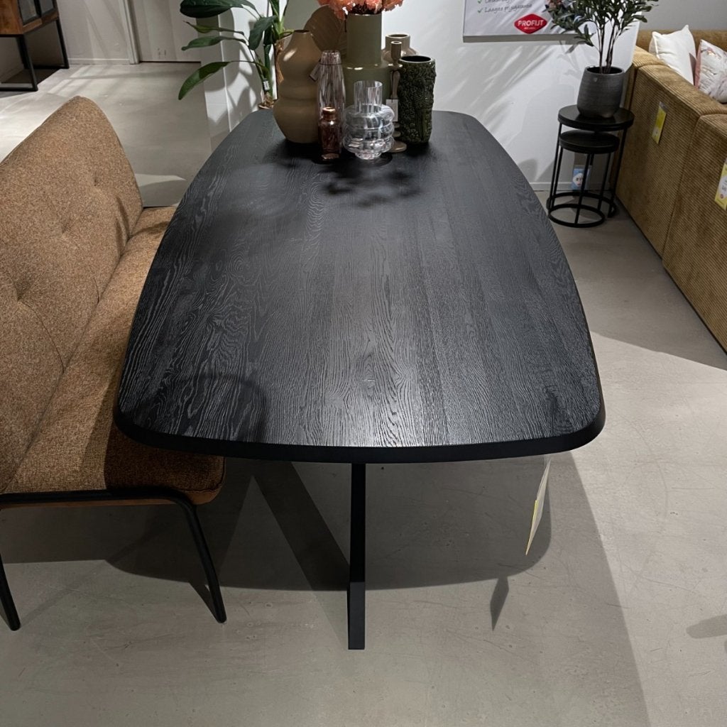 Walden Eettafel Deens Ovaal Zwart - Profijt Meubel, Huis en Inrichting, Niet ingevuld, Niet ingevuld, Niet ingevuld