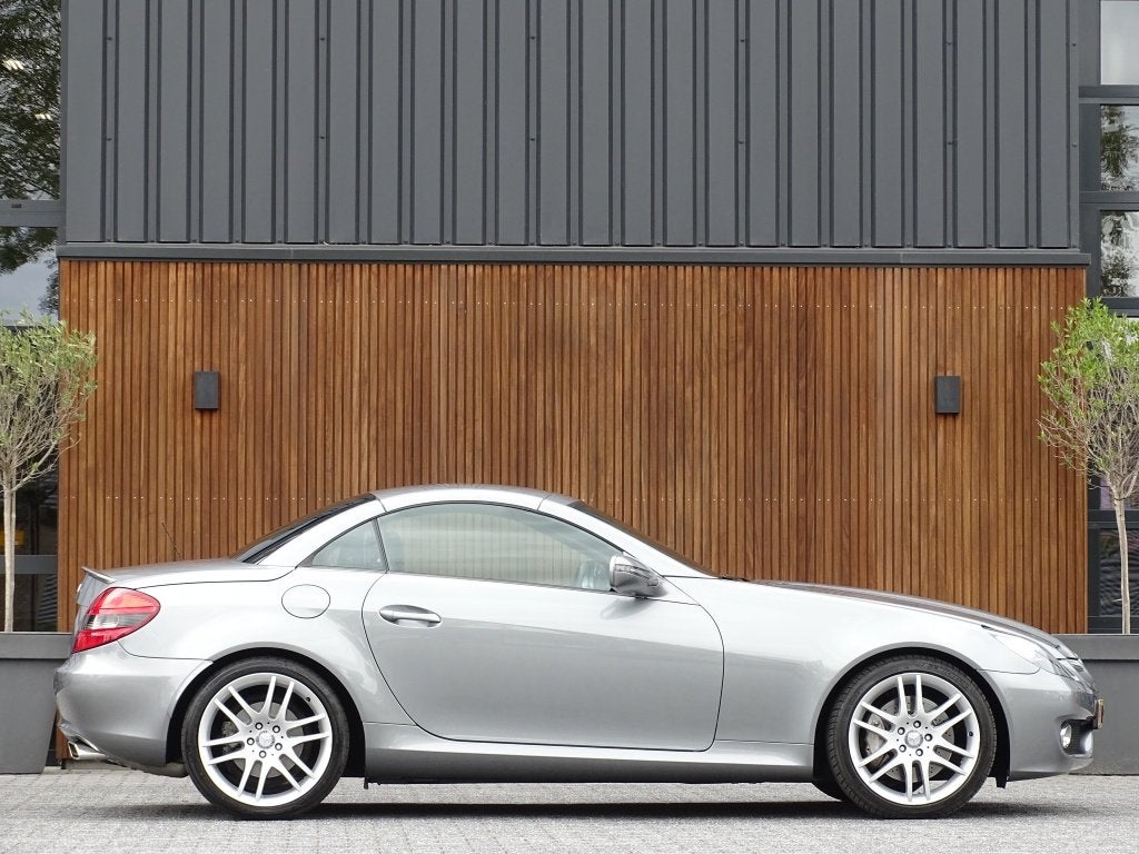 Mercedes-Benz SLK 350 305PK V6 AMG / Harman Kardon / Nappa /, Auto's, Mercedes-Benz, Automaat, Zwart, Cabriolet, 2 stoelen