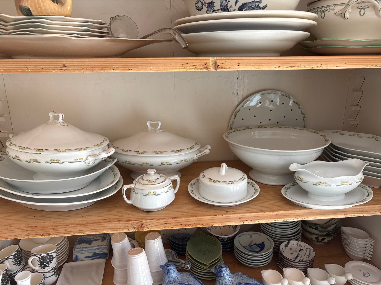 Fraureuth Porselein Servies - 16 Delig met Bloemmotief, Antiek en Kunst, Ophalen