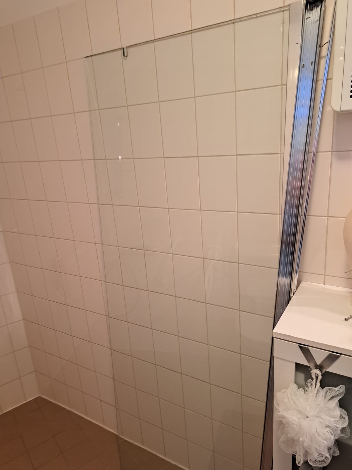 Glazen douchewand anti kalk, Ophalen of Verzenden, Zo goed als nieuw