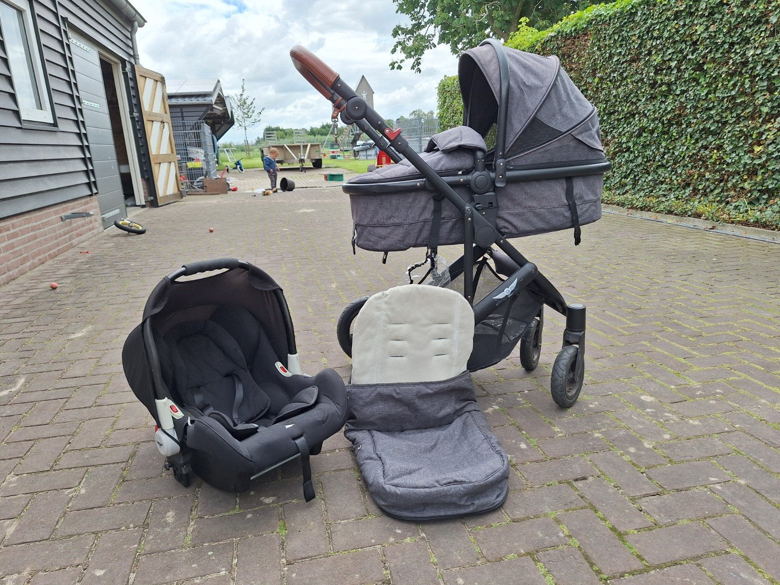 Sleeword 3-in-1 Kinderwagen met Maxi-Cosi en Luchtbanden, Ophalen of Verzenden