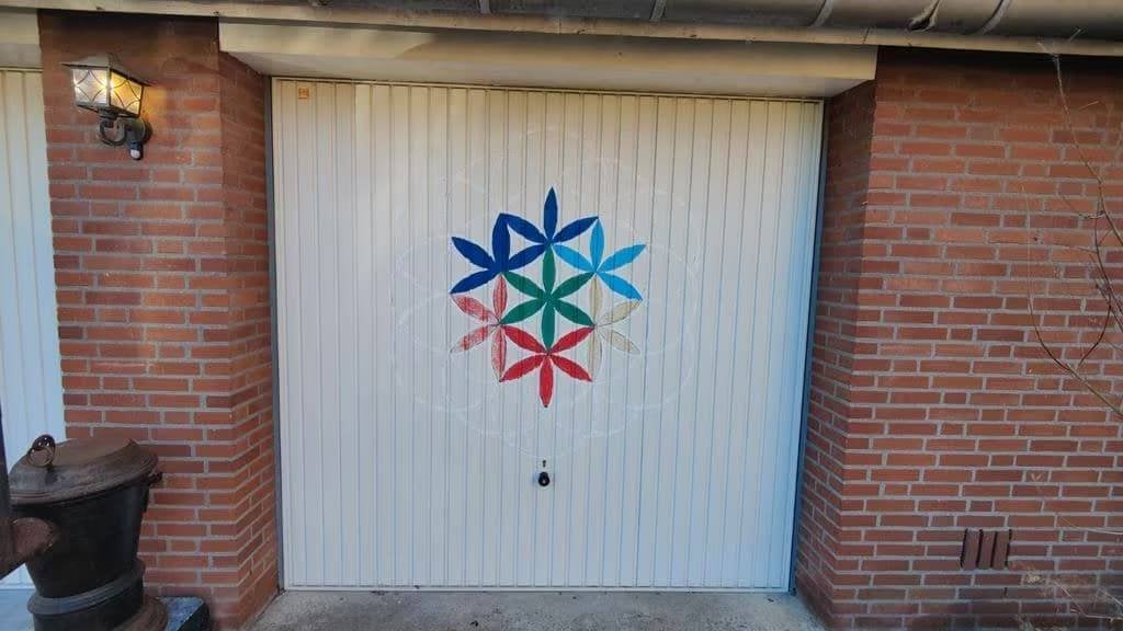 2x Hörmann Berry N80 garagedeur 2500x2375 RAL 9016 compleet, Ophalen, Gebruikt, Garagedeur, Metaal