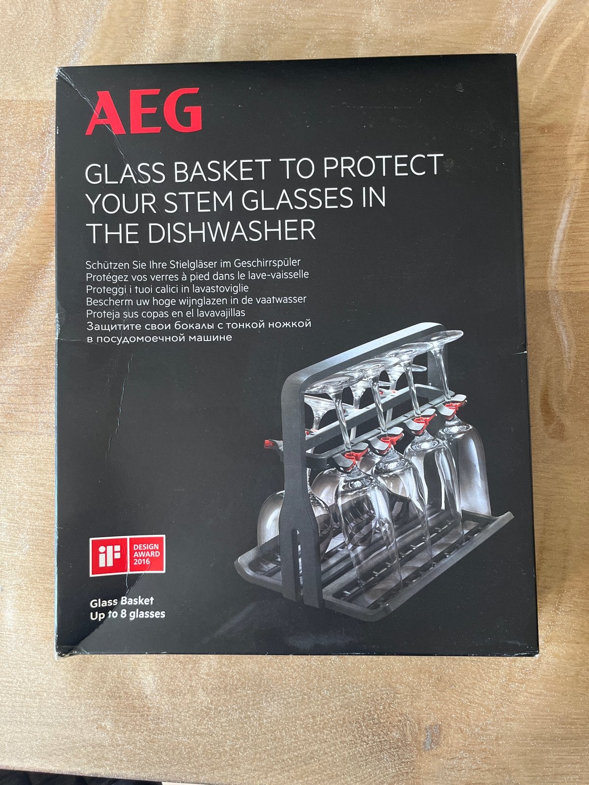AEG Glasmandje voor wijnglazen in de vaatwasser, Witgoed en Apparatuur, Ophalen, Nieuw
