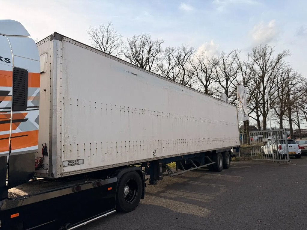 Fruehauf 2 axles double tyre box trailer (bj 1999), Overige brandstoffen, Bedrijf, Geïmporteerd, Aanhangers en Opleggers