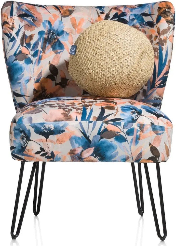 Fauteuil met bloemen coco maison, Huis en Inrichting, Fauteuils, Ophalen, Minder dan 75 cm, Nieuw, Stof