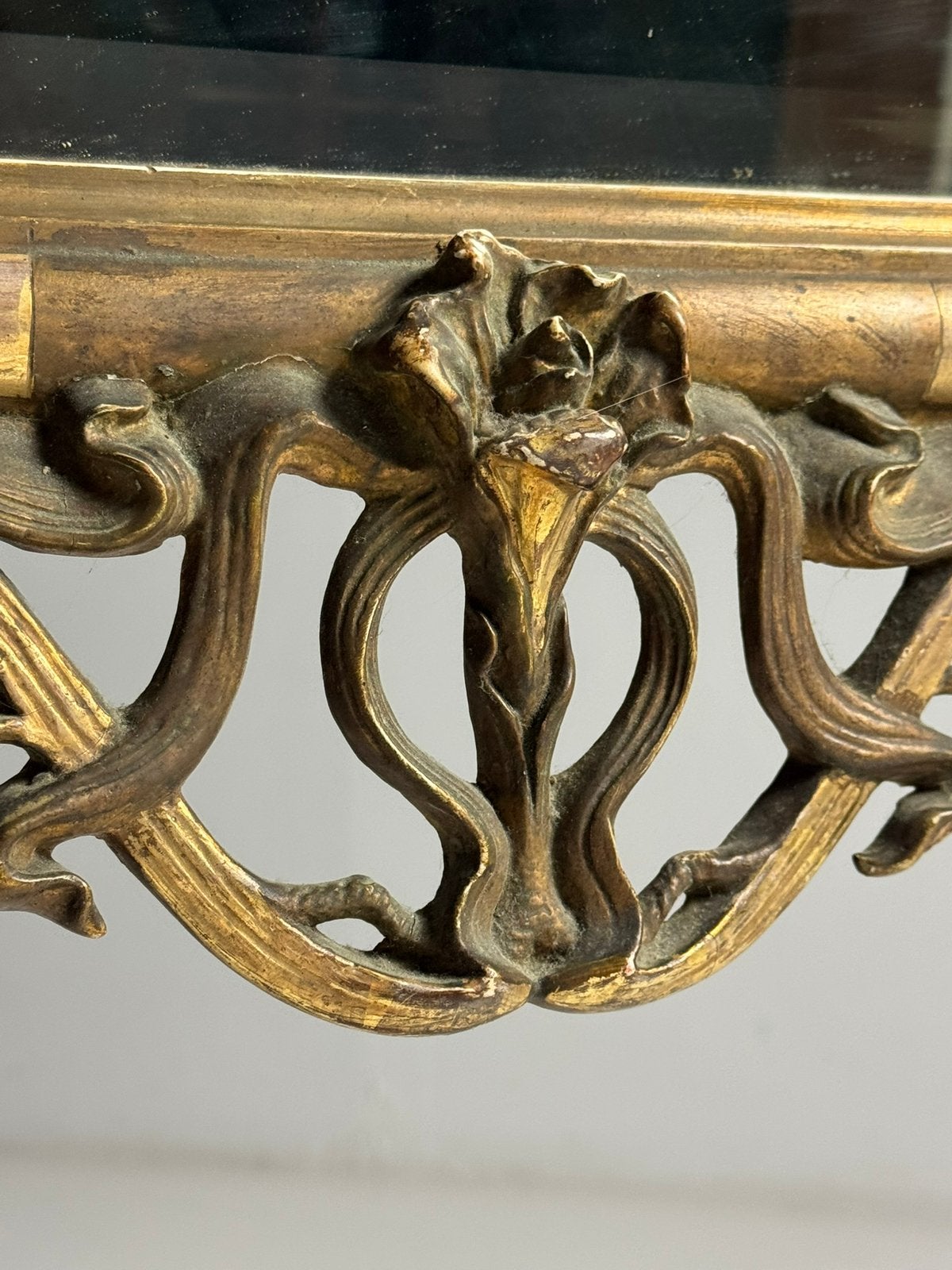 Art Nouveau spiegel ca. 1900, Ophalen of Verzenden, Rechthoekig, Minder dan 50 cm