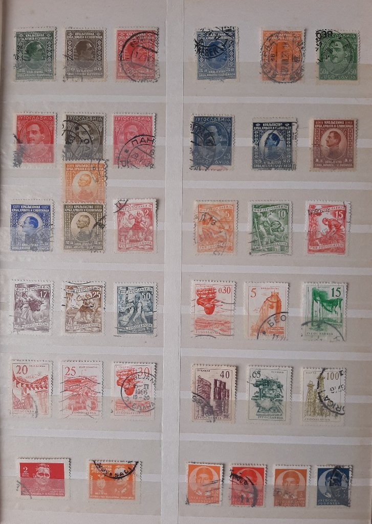 Verzameling Oude Klassieke Postzegels Joegoslavië Nr. 3 Gest, Ophalen, Joegoslavië, Gestempeld