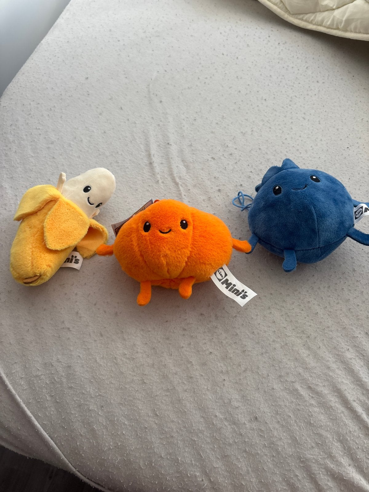 Leuke Mini's knuffels: banaan, pompoen en bosbes, Ophalen, Overige merken, Overige karakters, Overige typen