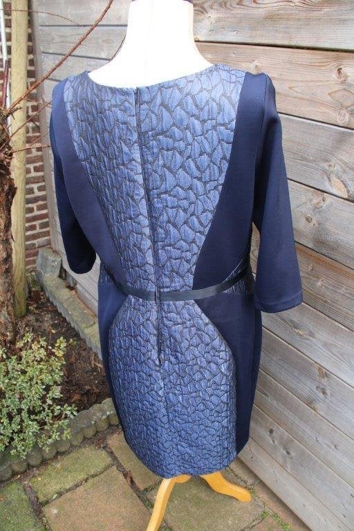 Jurk donkerblauw Mart Visser mt 44 Vaste prijs, Maat 42/44 (L), Ophalen of Verzenden, Zo goed als nieuw, Knielengte