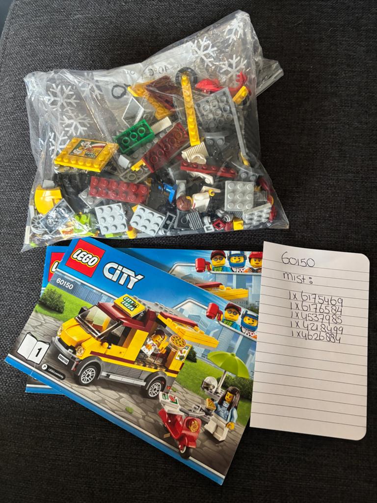 LEGO City 60150 Pizzawagen met handleiding, Ophalen of Verzenden, Gebruikt, Lego