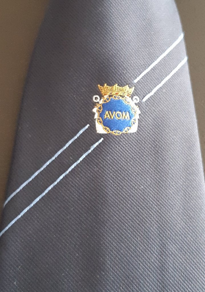 AVOM Algemene Vereniging Oud Marinepersoneel stropdas, Ophalen of Verzenden, Landmacht, Nederland, Kleding of Schoenen