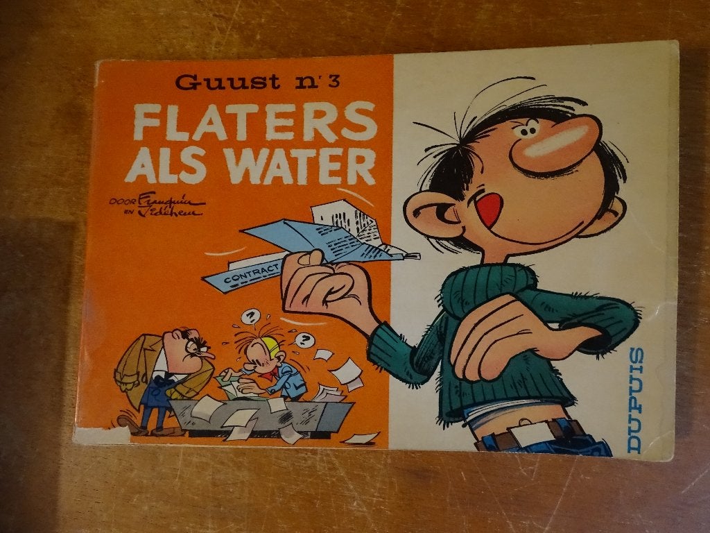 Guust nr 3 Flaters als water oblong 1e druk, Meerdere stripboeken, Ophalen, Gelezen