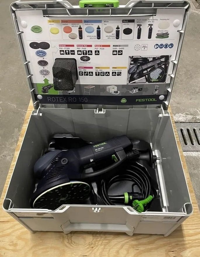 Festool Rotex RO 150 FEQ-Plus, Doe-het-zelf en Verbouw, Gereedschap | Schuurmachines, Ophalen of Verzenden, Zo goed als nieuw