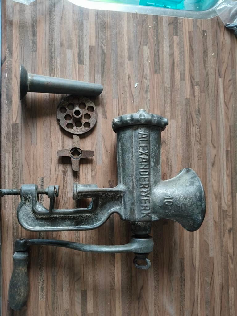 Antieke Alexanderwerk Vleesmolen Nr. 10 - Vintage Keuken, Antiek en Kunst, Ophalen of Verzenden