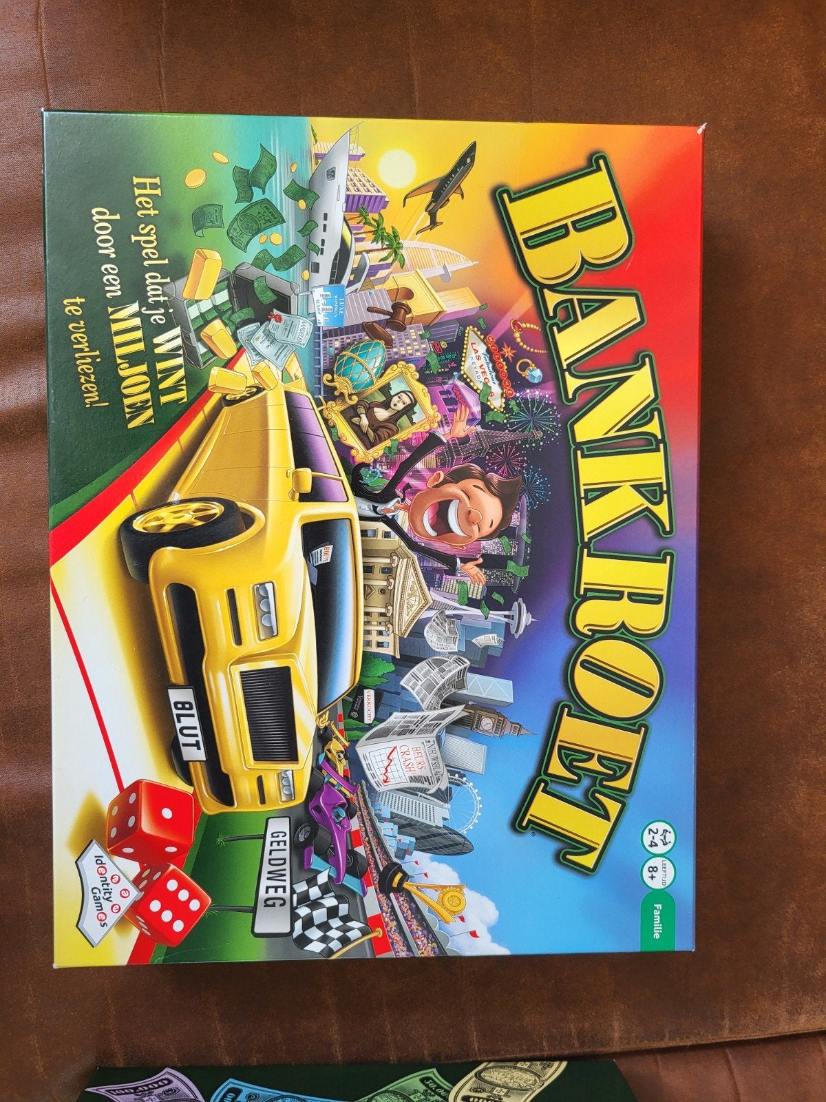 Bordspel Bankroet z.g.a.n., Een of twee spelers, Ophalen, Zo goed als nieuw, Identity Games