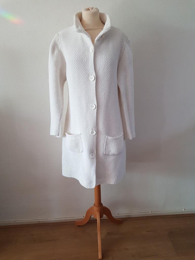 Studio Anneloes gebreid vest L wit, Kleding | Dames, Truien en Vesten, Studio Anneloes, Wit, Maat 42/44 (L), Ophalen of Verzenden