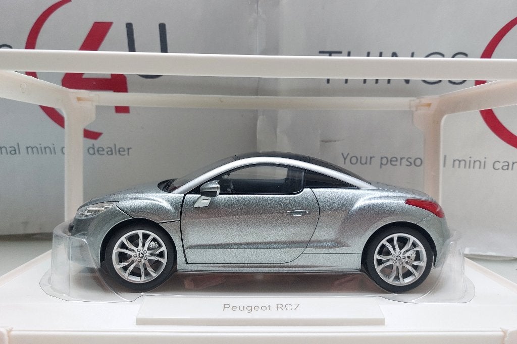 Norev 1:18 Peugeot RCZ 2010 zilvergrijs metallic nieuw, Ophalen of Verzenden, Nieuw, Auto, Norev