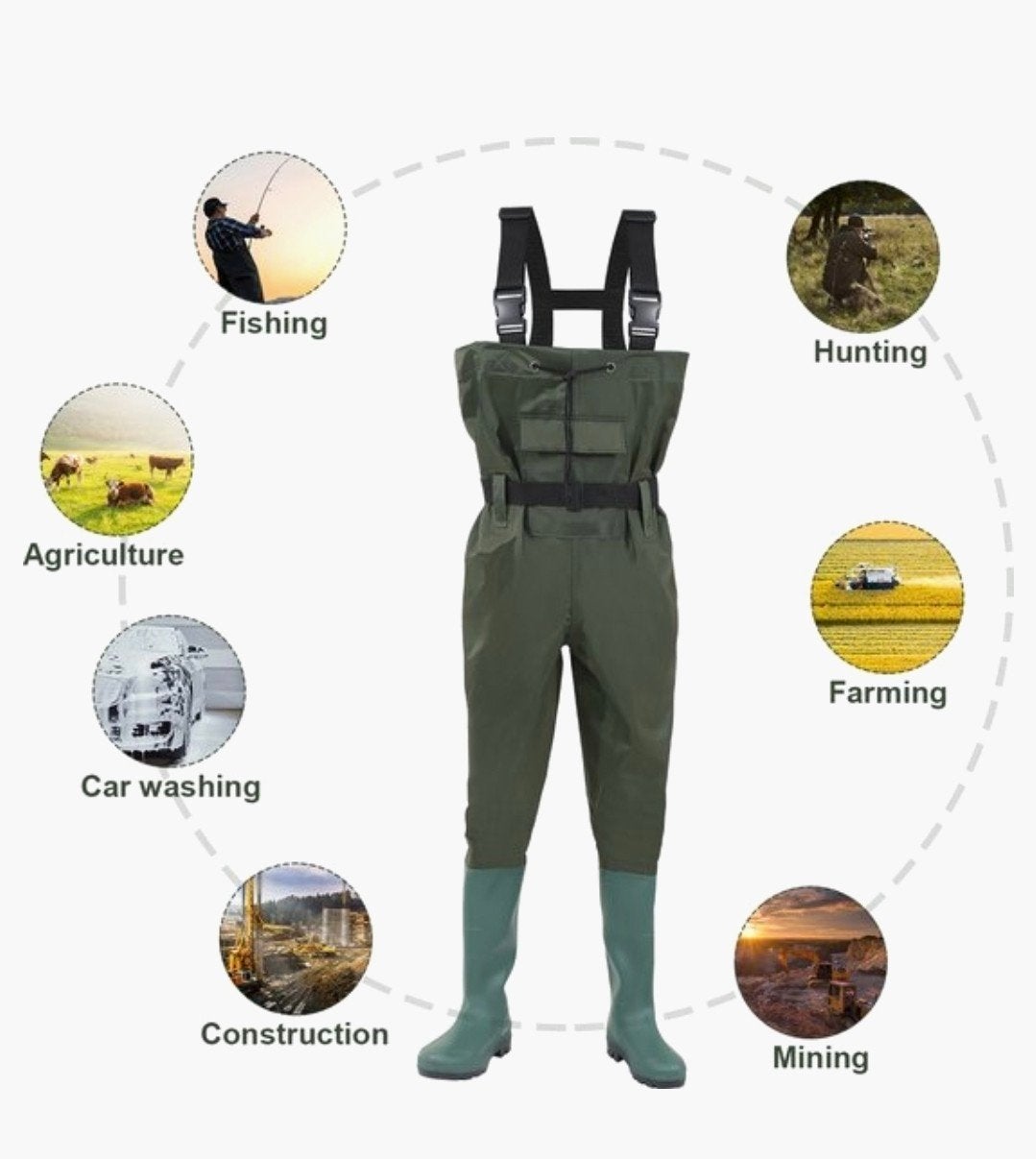 Waadpak / Vispak maat 46/47 (Nieuw), Watersport en Boten, Ophalen of Verzenden, Nieuw, Kleding