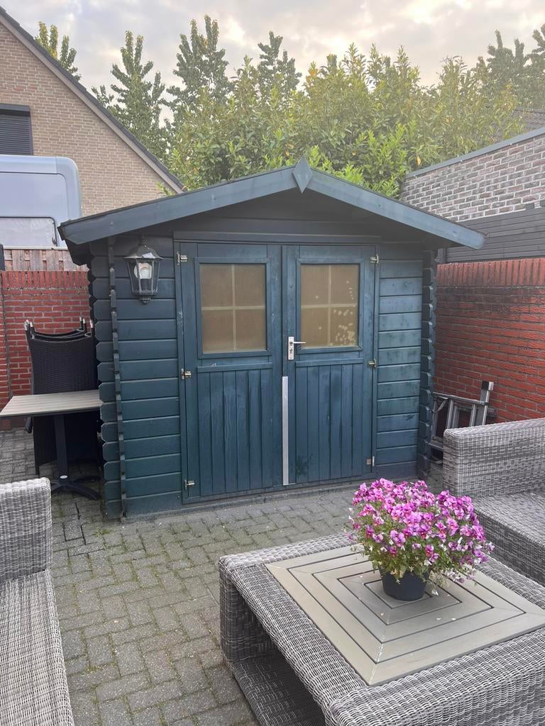 Tuinhuis 2m30 x 2m30, Tuinhuis, 250 tot 500 cm, Ophalen of Verzenden, 2 ramen