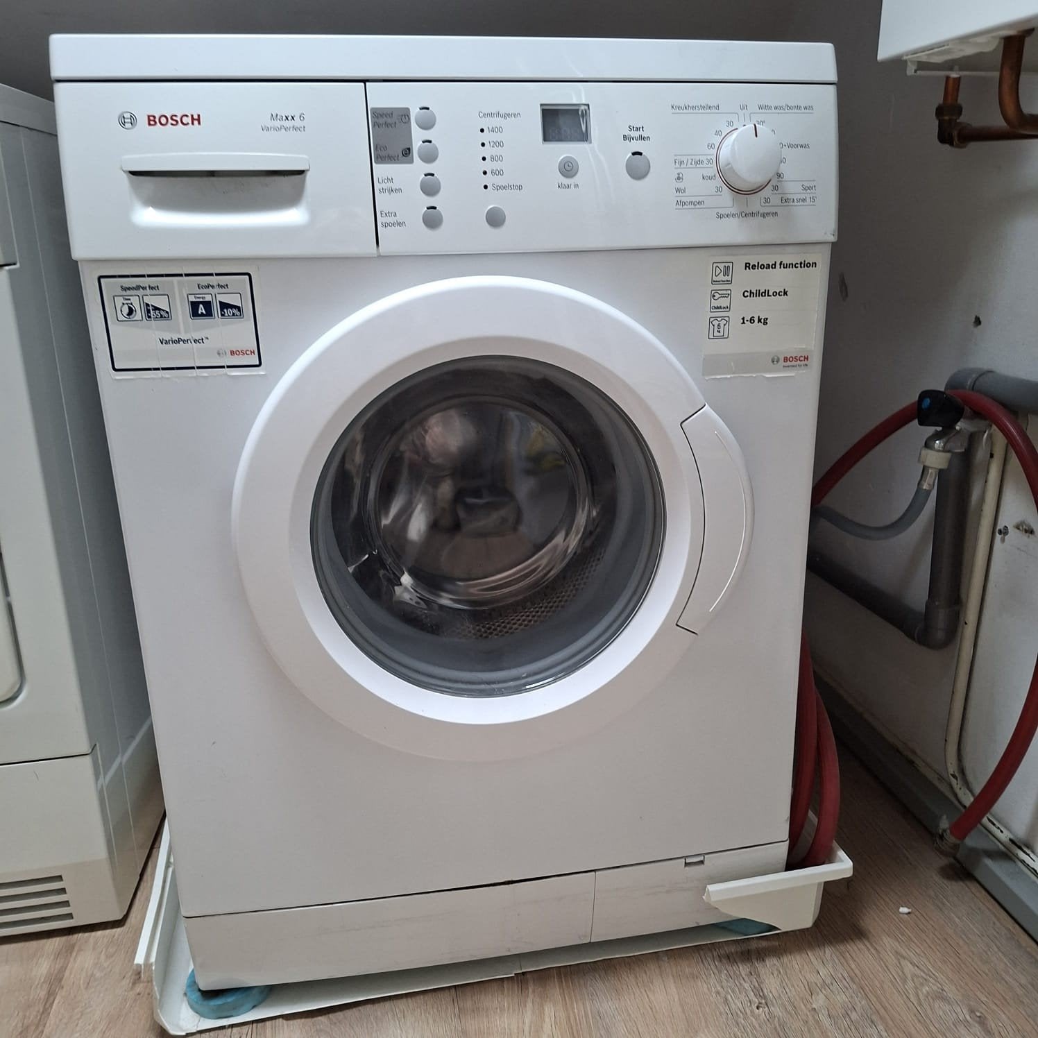 Bosch Maxx 6 Wasmachine, Witgoed en Apparatuur, Ophalen, Gebruikt, Voorlader, 85 tot 90 cm