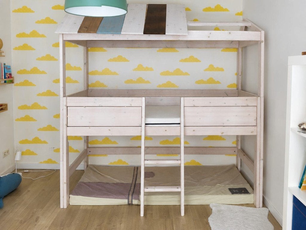 Lifetime kinderbed, Kinderen en Baby's, Kinderkamer | Bedden, Ophalen, Gebruikt, 180 cm of meer, 85 tot 100 cm