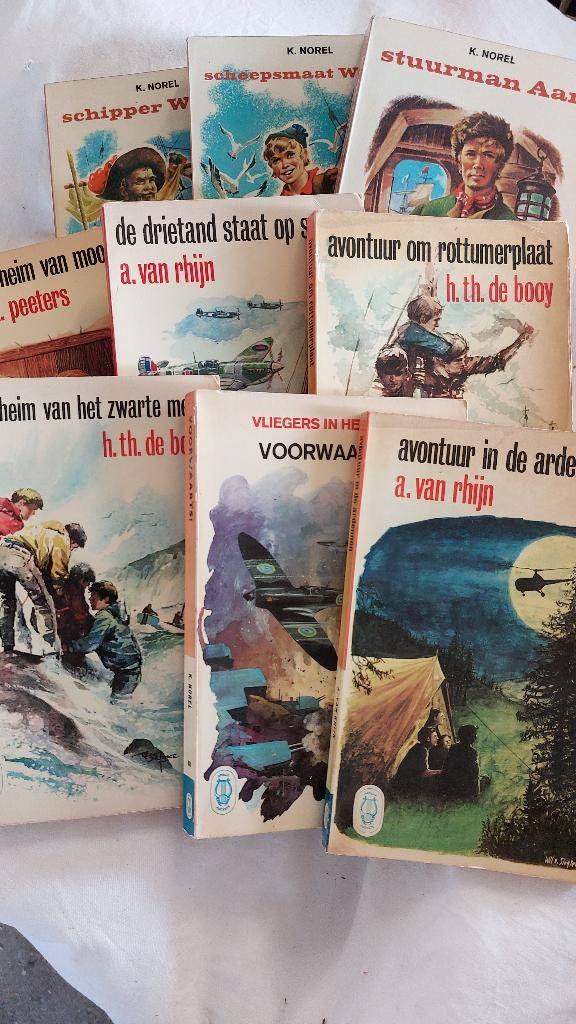 Diverse kinderboeken A. van Rhijn, H. Th. de Booy, K. Norel, Ophalen of Verzenden, Gelezen, Diverse auteurs