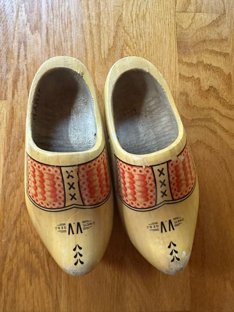 houten  klompjes, Ophalen of Verzenden, Gebruikt, Jongen of Meisje, Schoenen