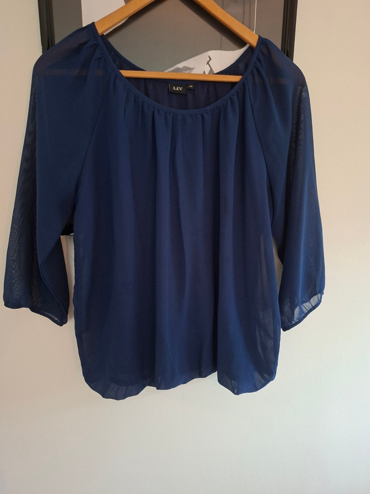 Nieuwe LIV blouse maat 42 kleur blauw, Ophalen of Verzenden