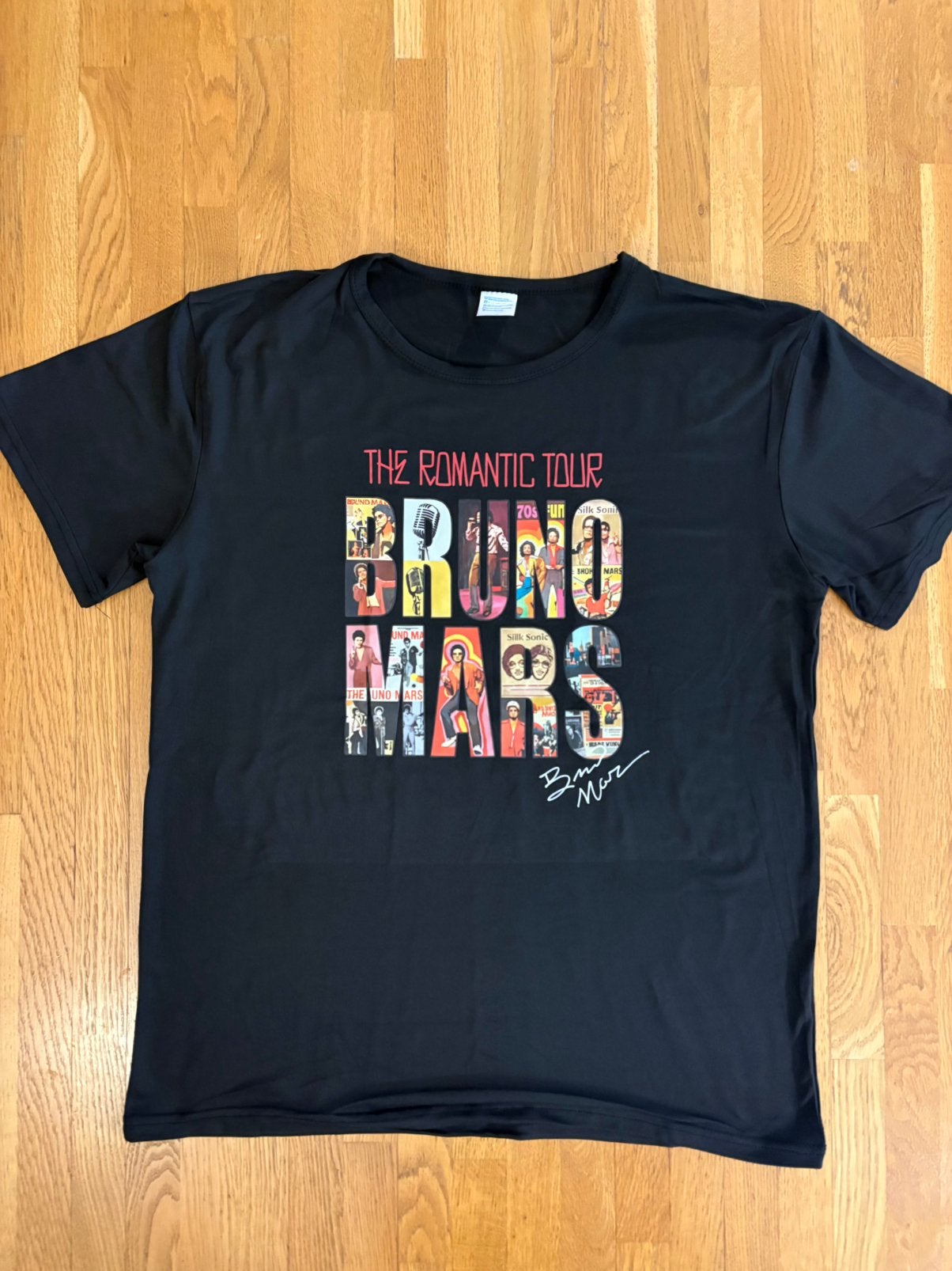 Bruno mars shirt the romantic tour, Ophalen of Verzenden, Nieuw, Zwart