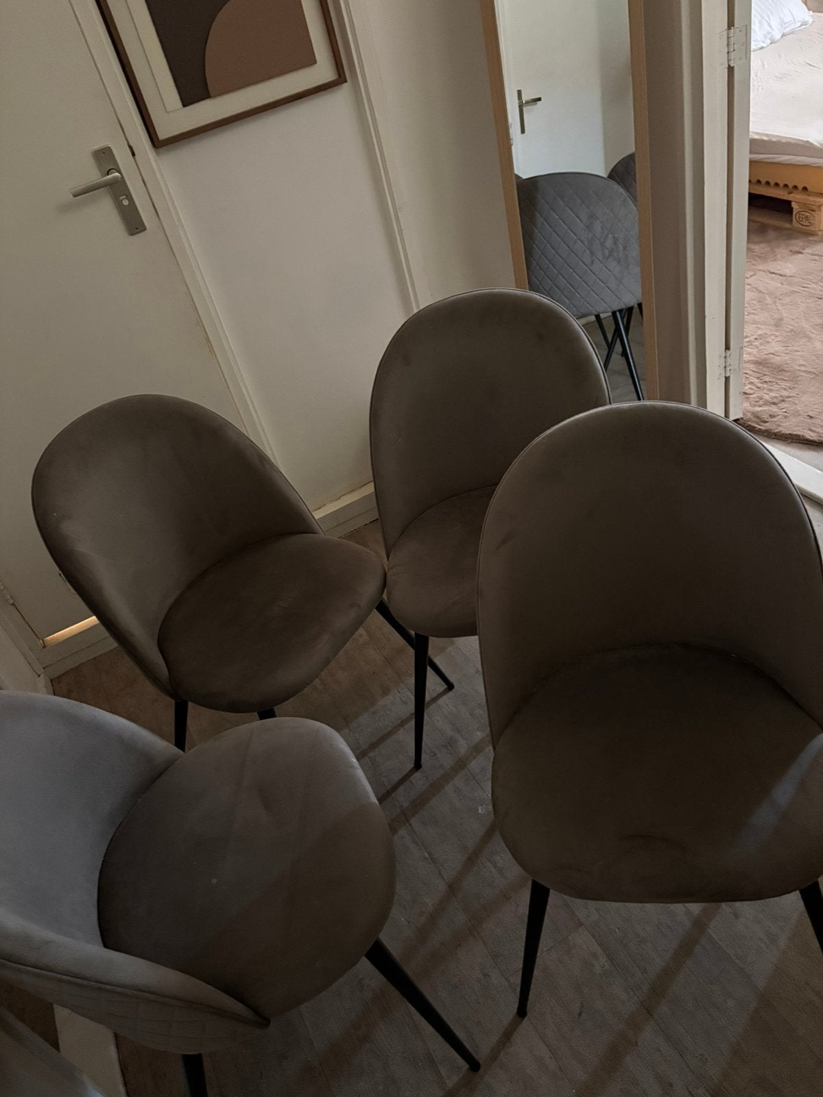 4 eetkamerstoelen, Huis en Inrichting, Stoelen, Ophalen, Zo goed als nieuw