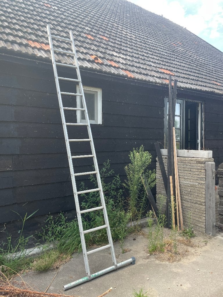 Aluminium ladder met ondersteun, Ophalen, Gebruikt, Ladder, 2 tot 4 meter