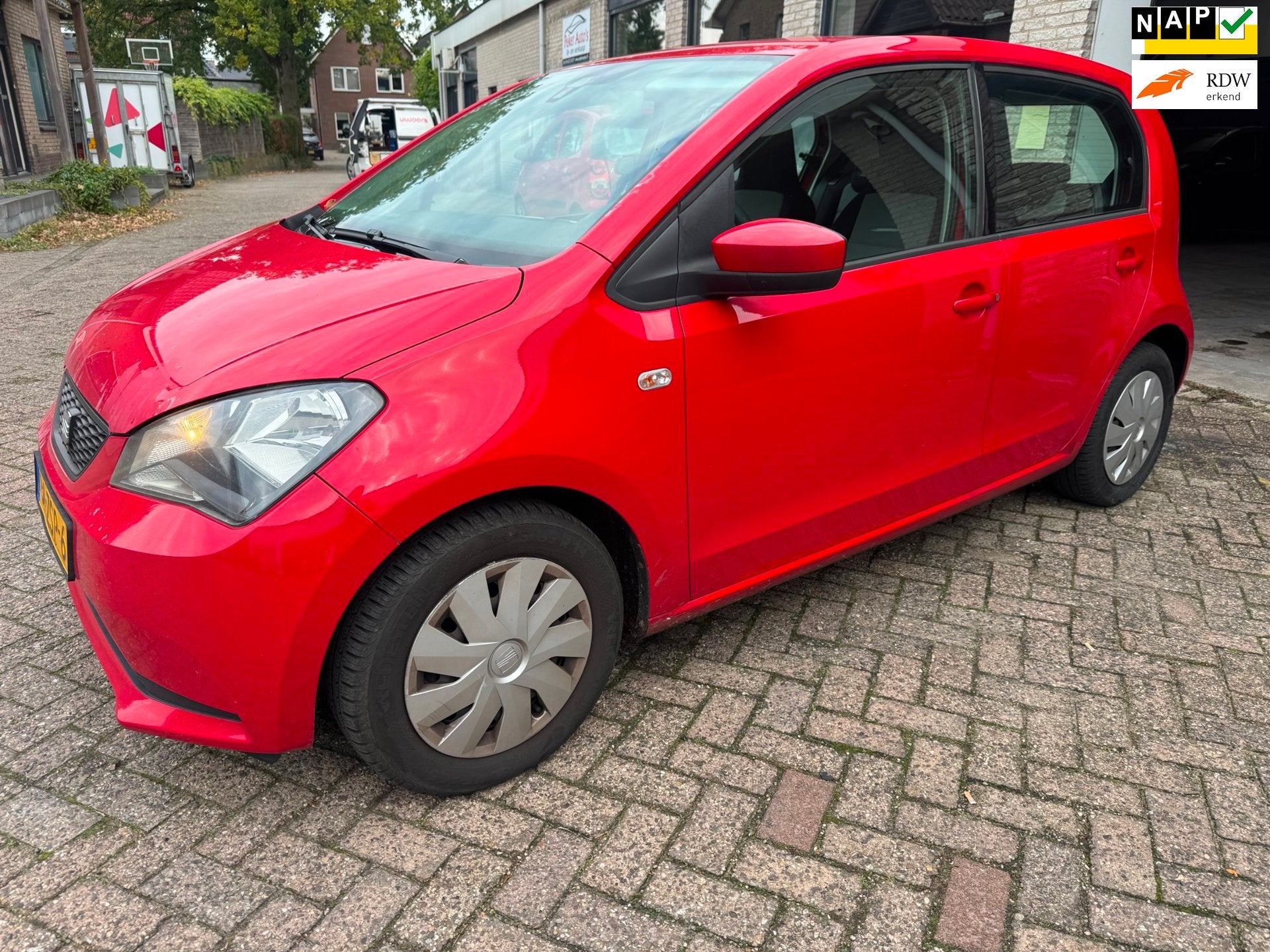 Seat Mii 1.0 Style AIRCO 340048 KM NAP O.H BOEKJES,VOLLEDIG, Auto's, Voorwielaandrijving, Euro 5, Gebruikt, 840 kg