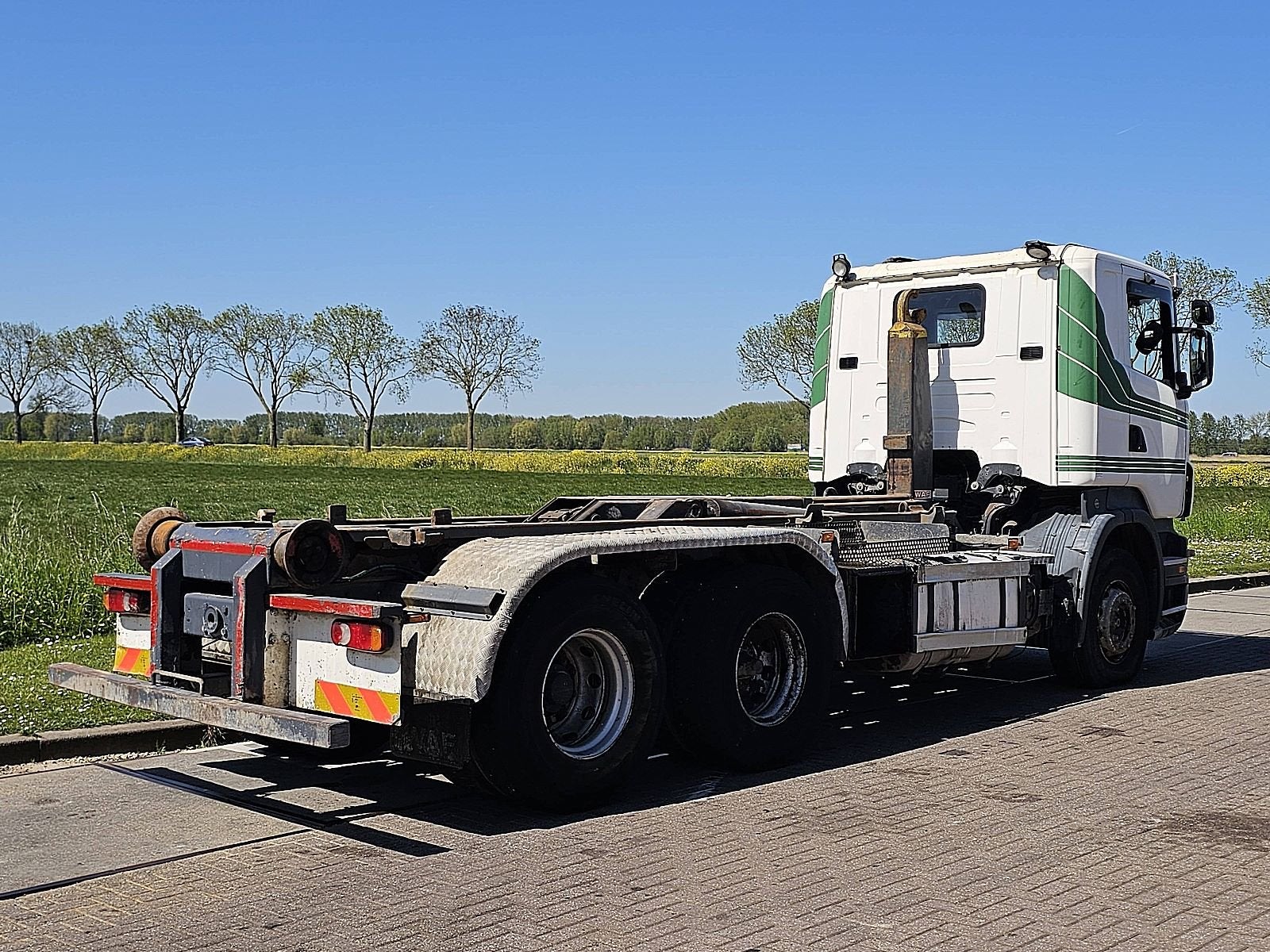 SCANIA R420 6x2 full steel man., Auto's, Scania, Wit, Bedrijf, 420 pk